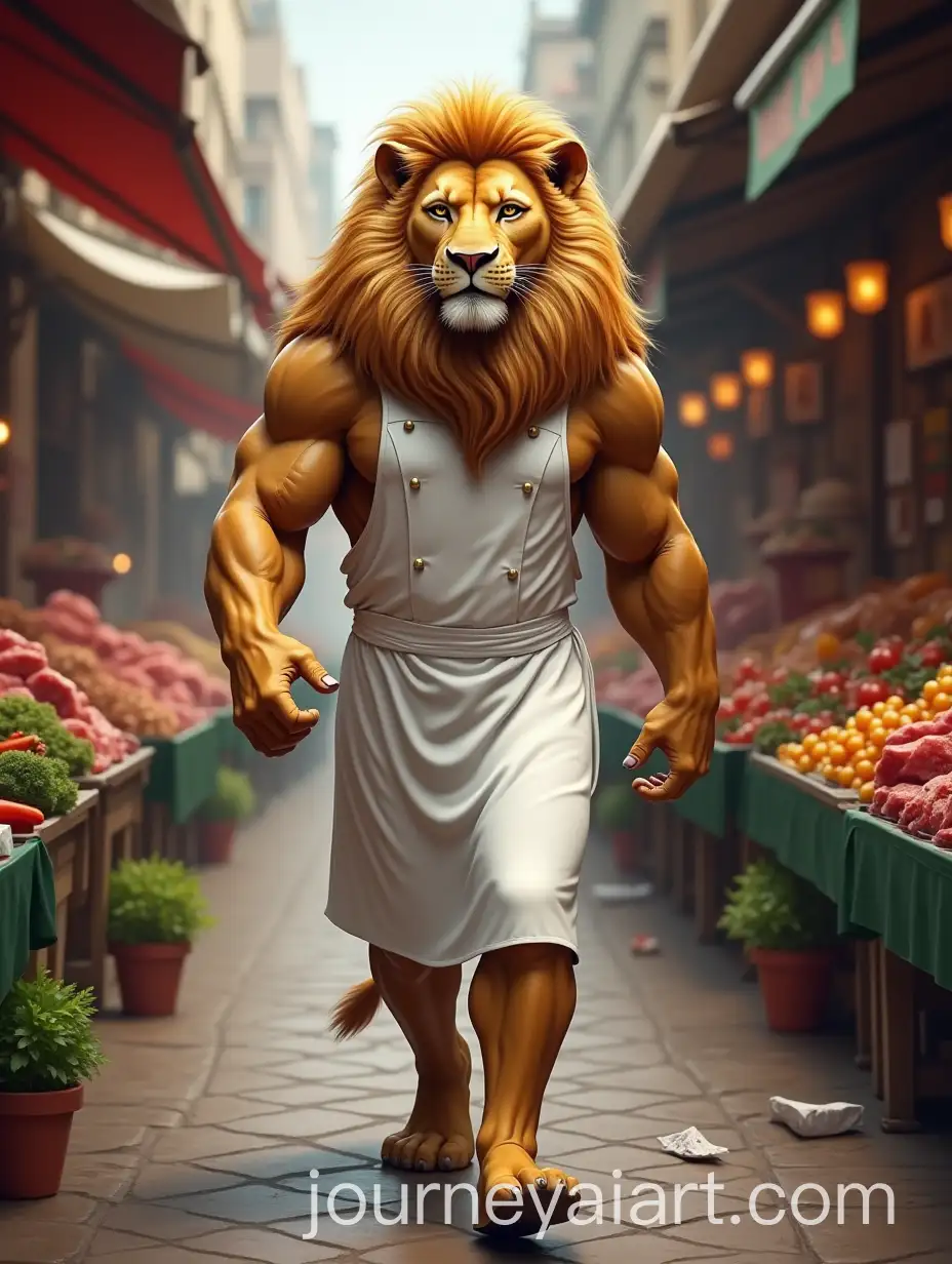Regal-Lion-Chef-in-a-Bustling-City-Market