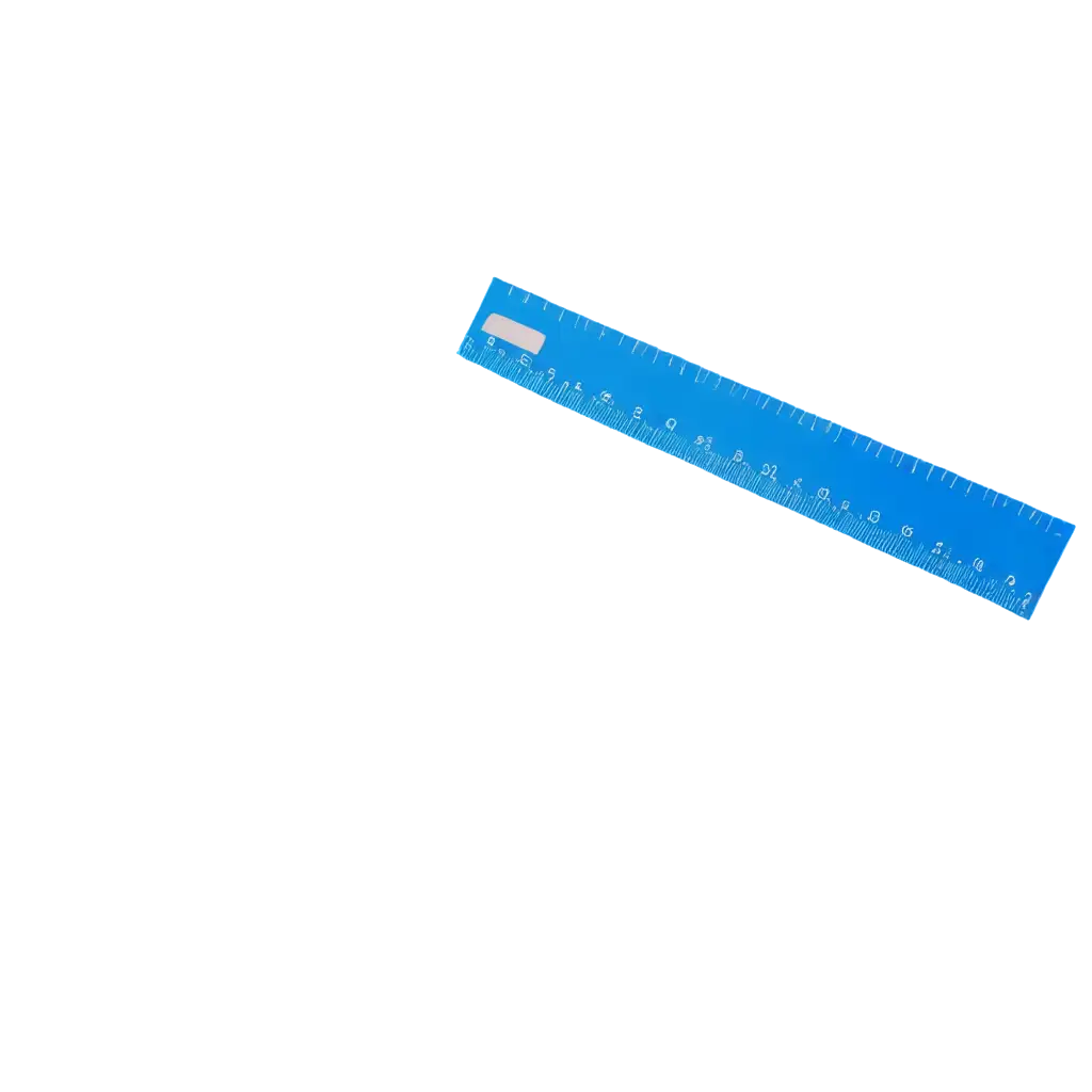 HighQuality-Blue-Stationery-Ruler-PNG-for-Creative-Projects