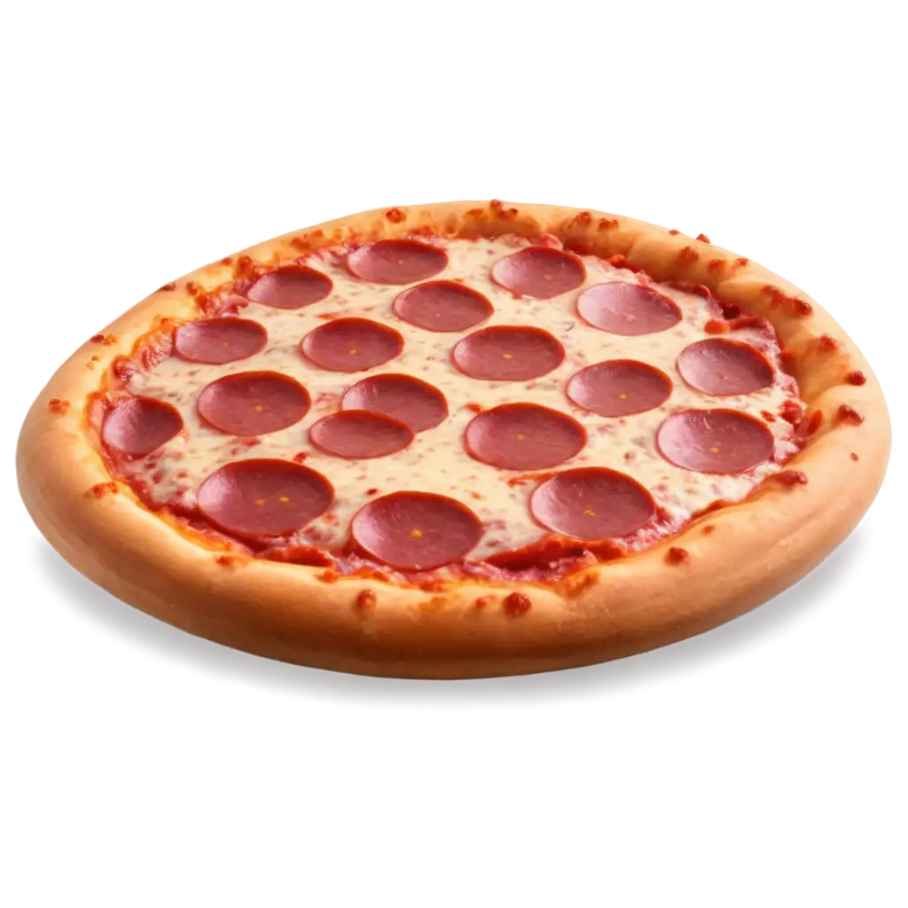 Round-Pepperoni-Pizza-PNG-Image-Perfect-for-Digital-Design-and-Culinary-Visuals