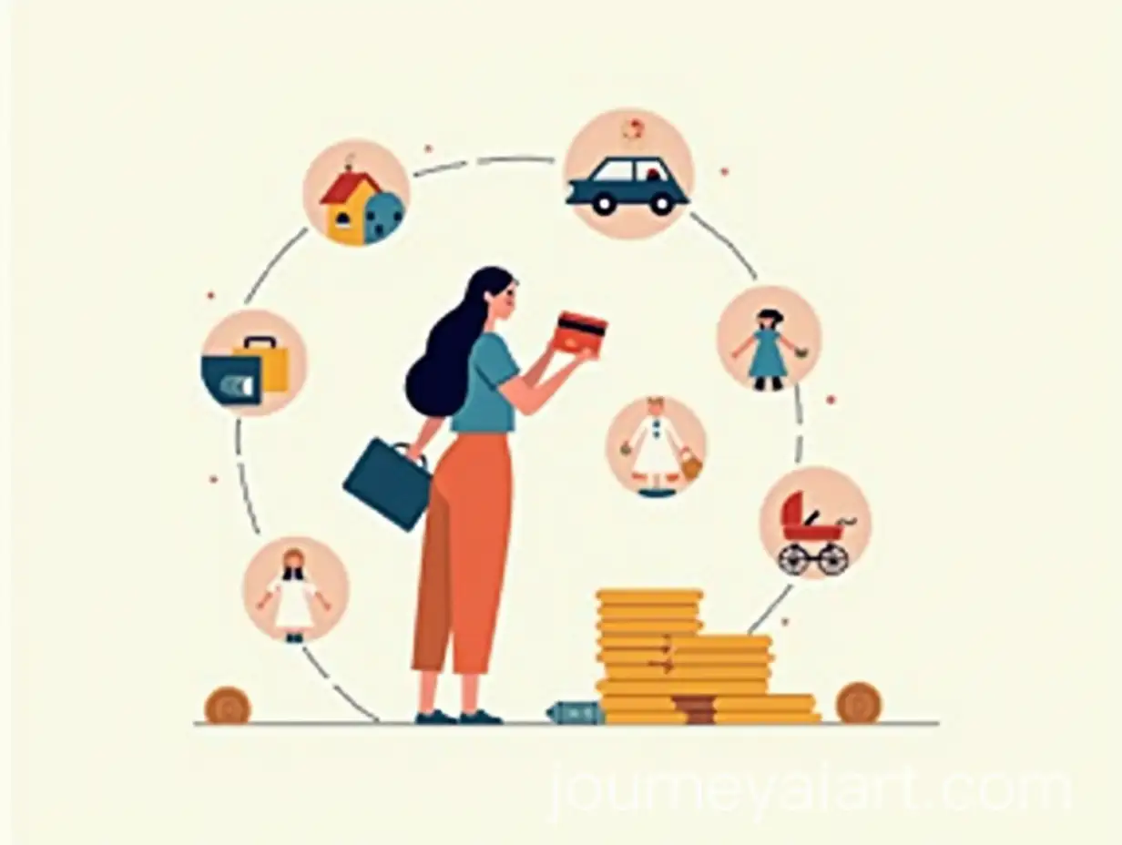 Minimalist-2D-Illustration-ofAI-Image-Prompt-Expansion-Credit-Finance-and-Lifestyle