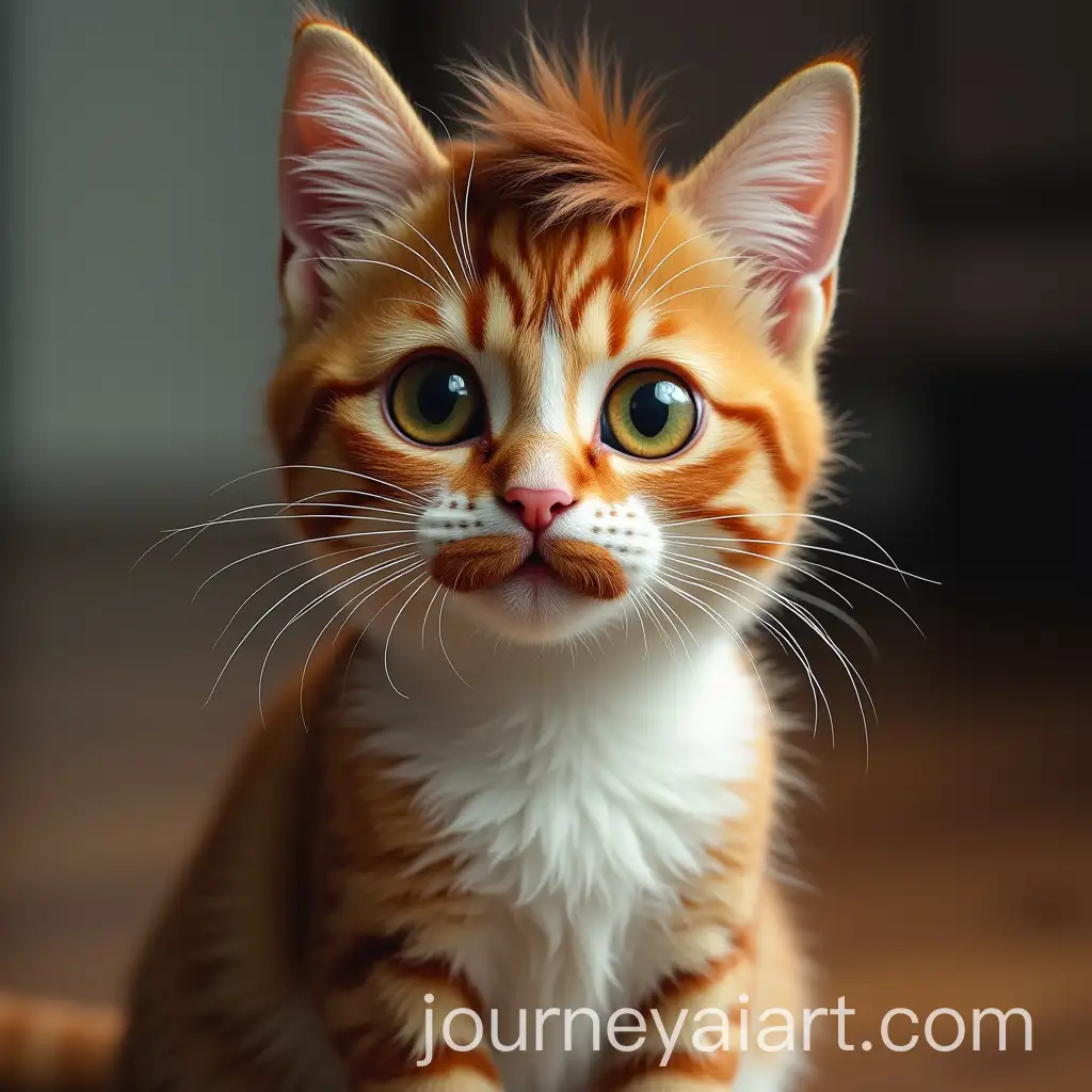 Whimsical-Cat-with-a-Mustache-and-Social-Hair