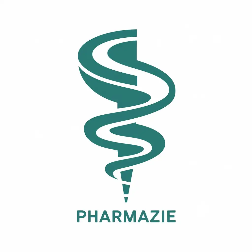 LOGO Design for Pharmazie Spiral Symbol with Modern Minimalist Style