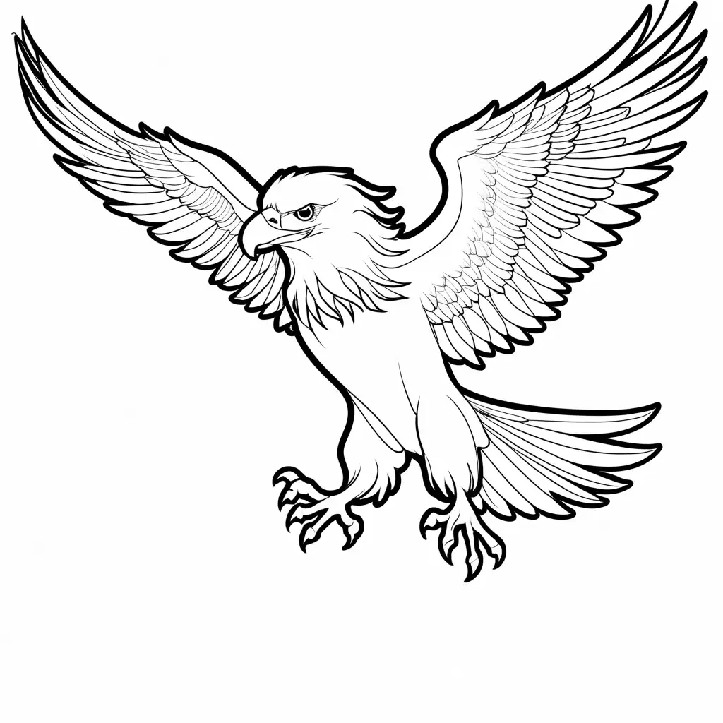 Child-Flying-with-Eagle-Coloring-Page