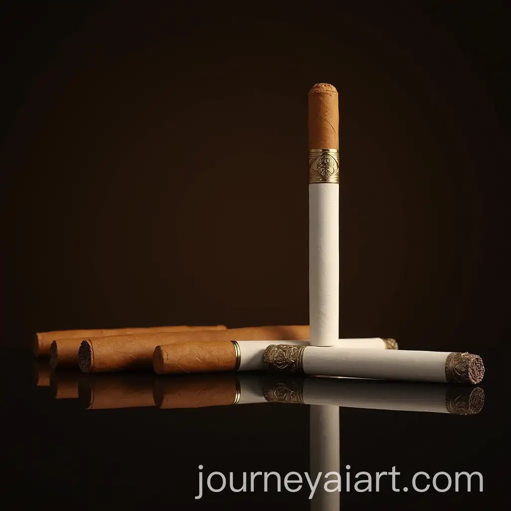 Elegant-Dark-Brown-and-Gold-Cigarette-Design