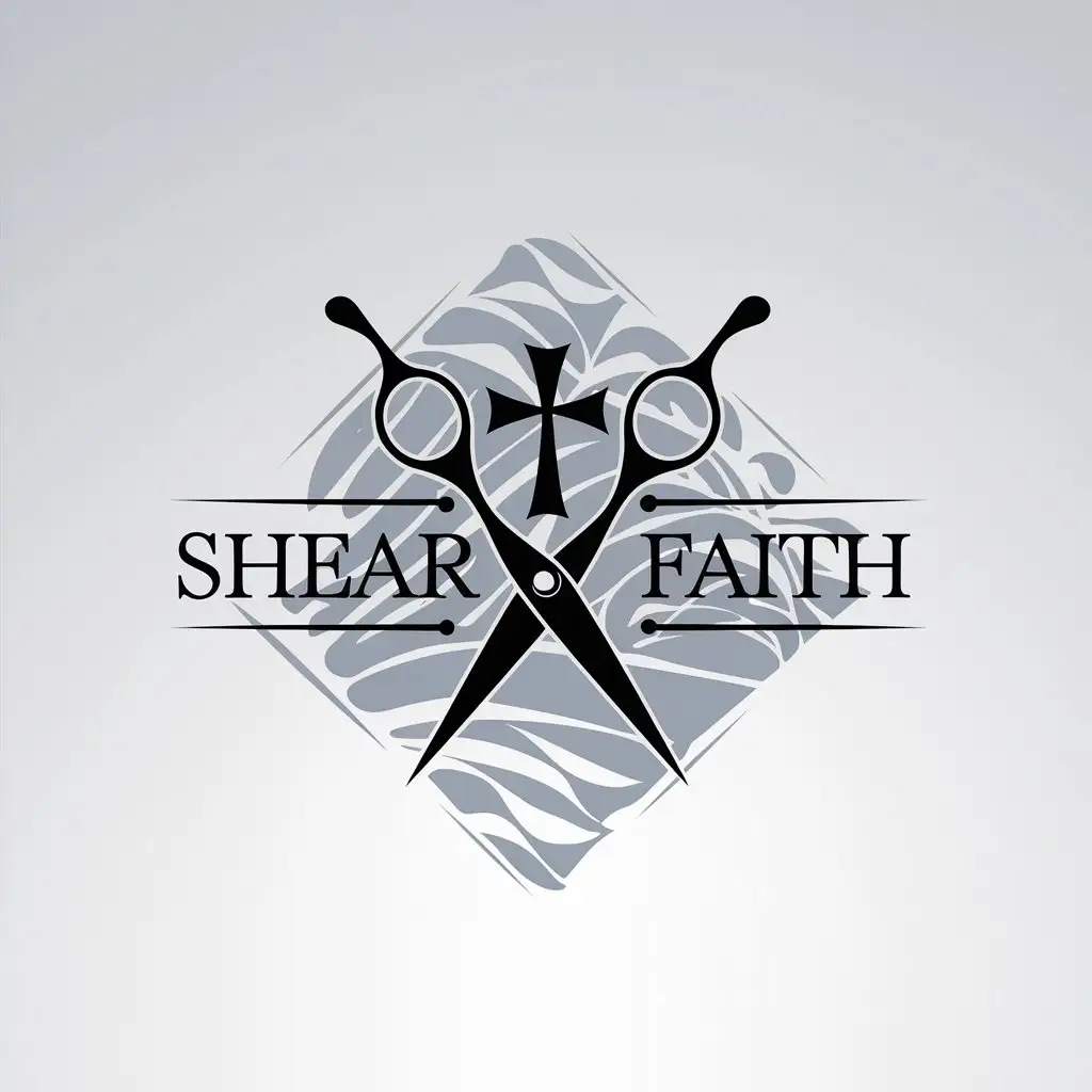 LOGO Design for Shear Faith Minimalistic HawaiianInspired with Christian Background Theme