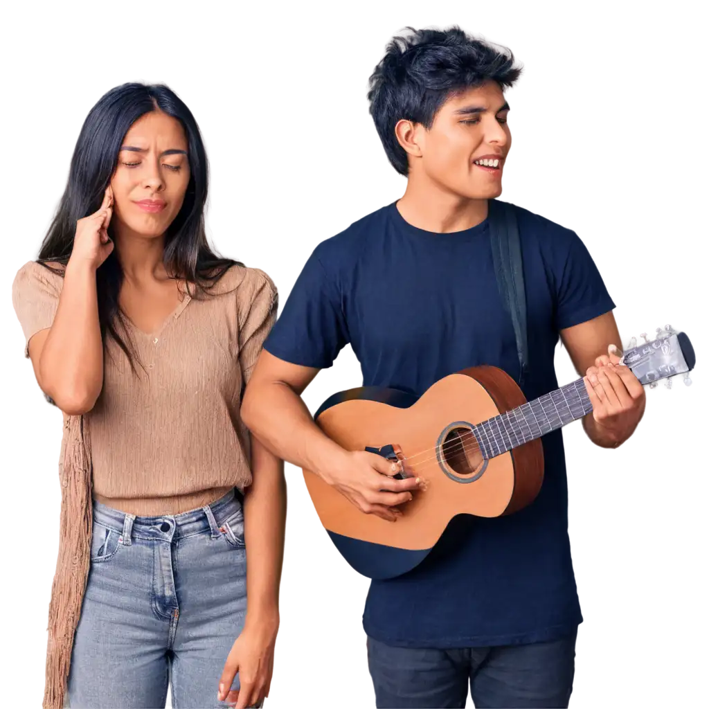 Young-Bolivian-Musician-Couple-Singing-with-Emotion-PNG-Image-for-Online-Creativity