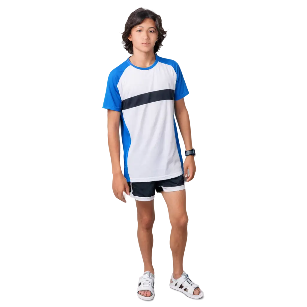 PNG-Image-of-Indonesian-Boy-in-Casual-Attire-Front-Facing-with-Mullet-Haircut