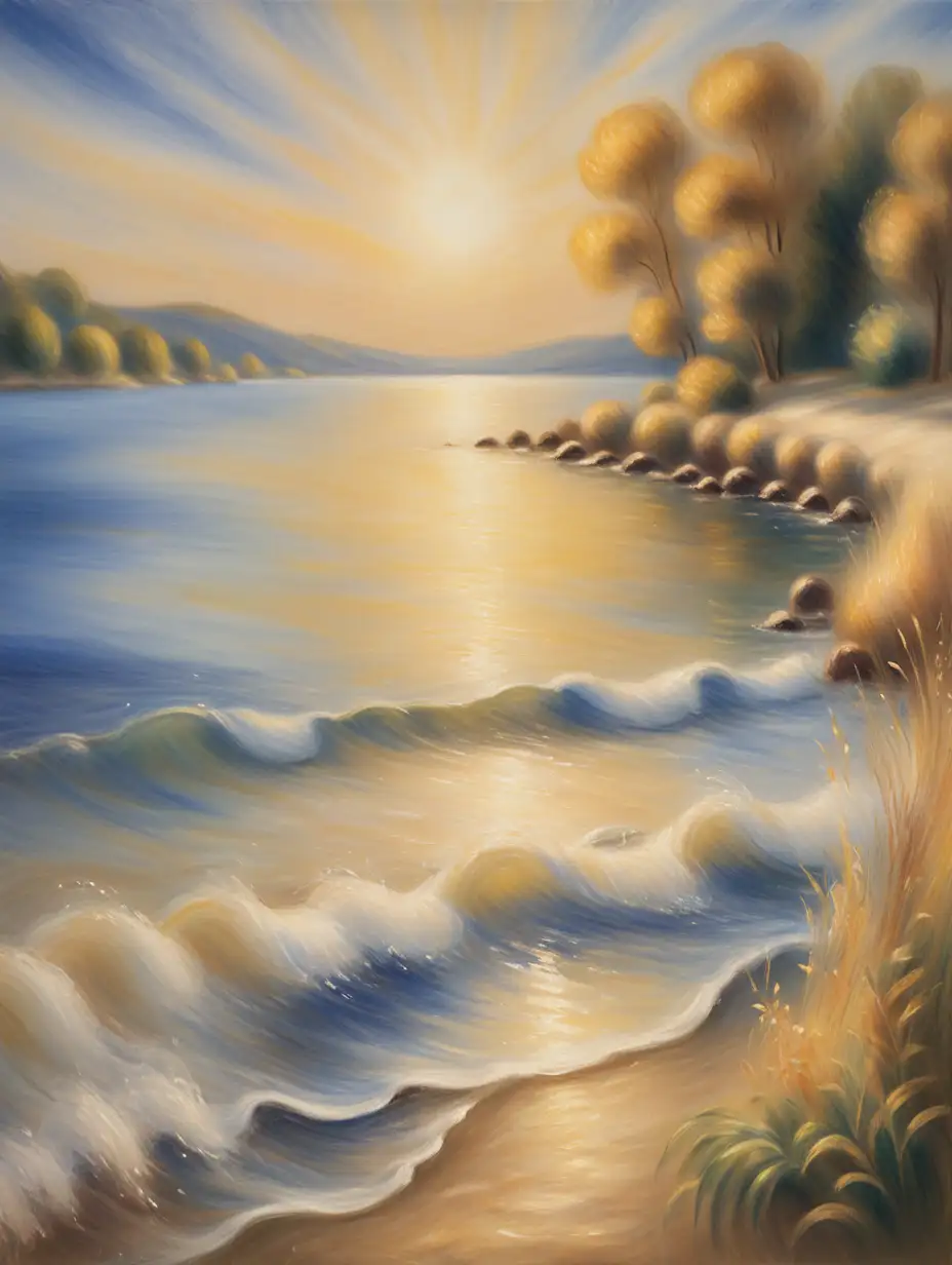 Soft-and-Luminous-Lakeshore-Landscape-in-Warm-Pastels