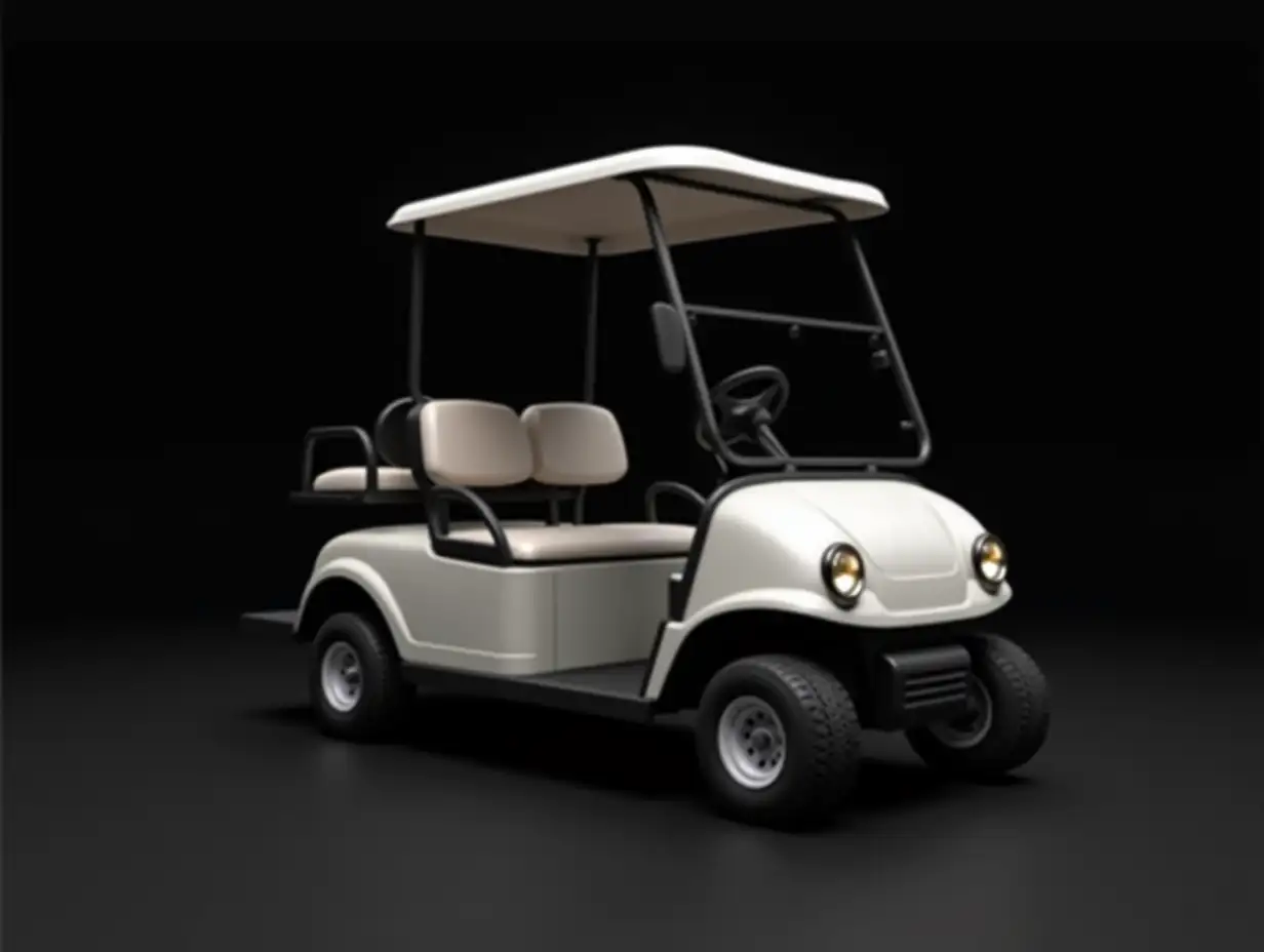 UltraRealistic-Minimalist-Golf-Cart-Design-in-Black-Background