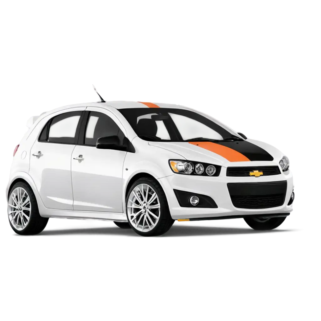 Chevrolet-Aveo-Sonic-White-Racing-PNG-Image-for-HighQuality-Digital-Use