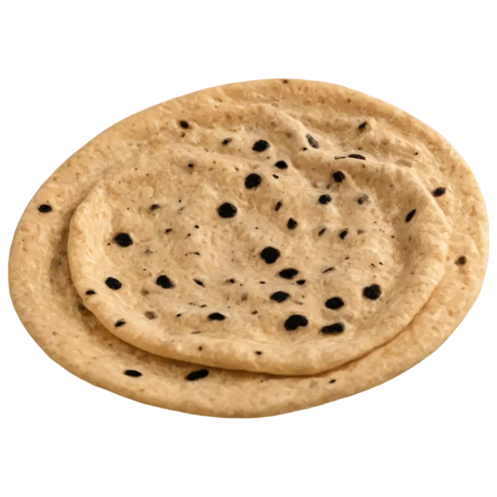 Chapati-with-Black-Spots-PNG-Image-High-Quality-and-Versatile-for-Food-Graphics