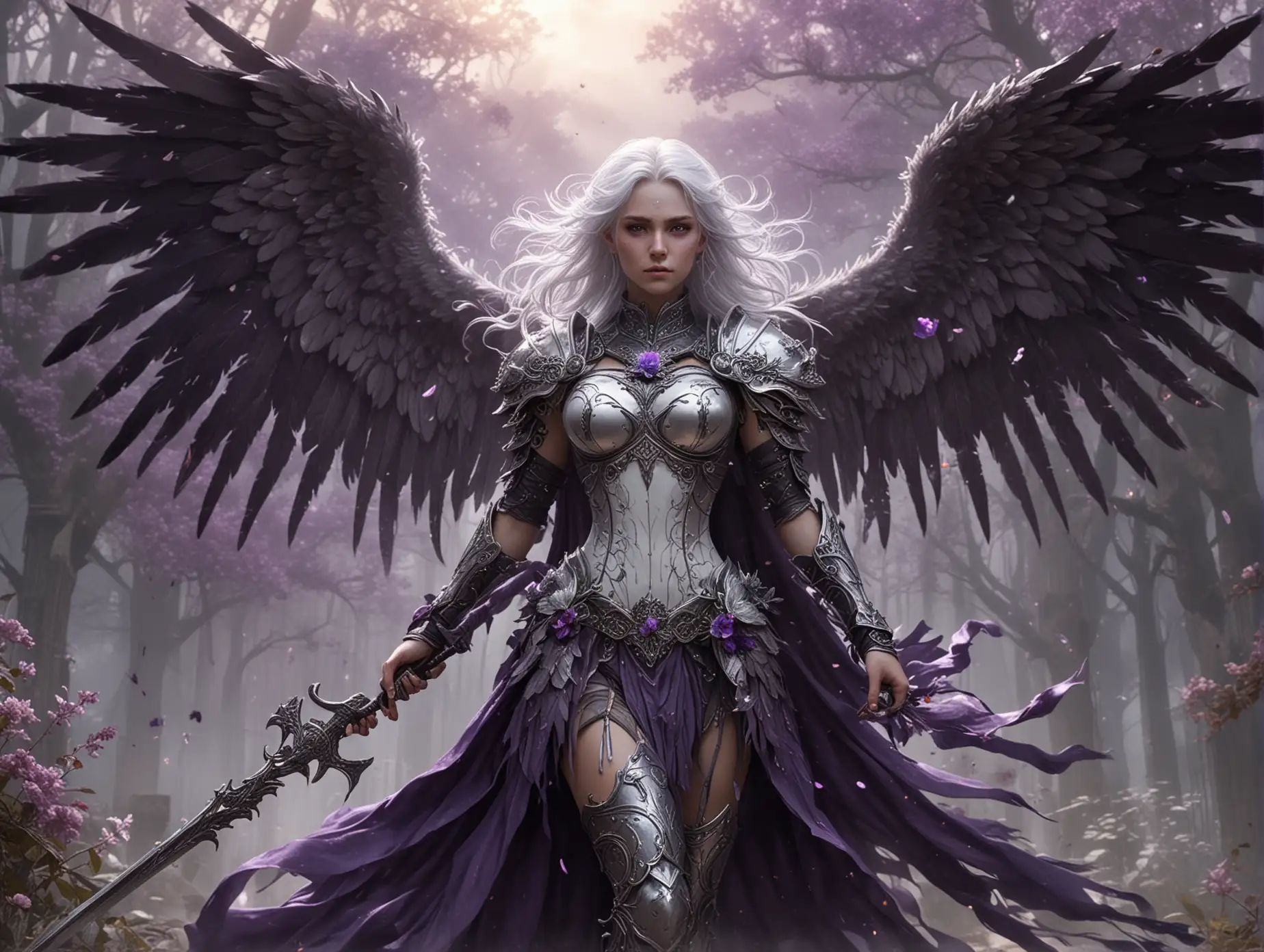 Celestial-Aasimar-Paladin-with-ObsidianBlack-Wings-and-Ethereal-Scythe