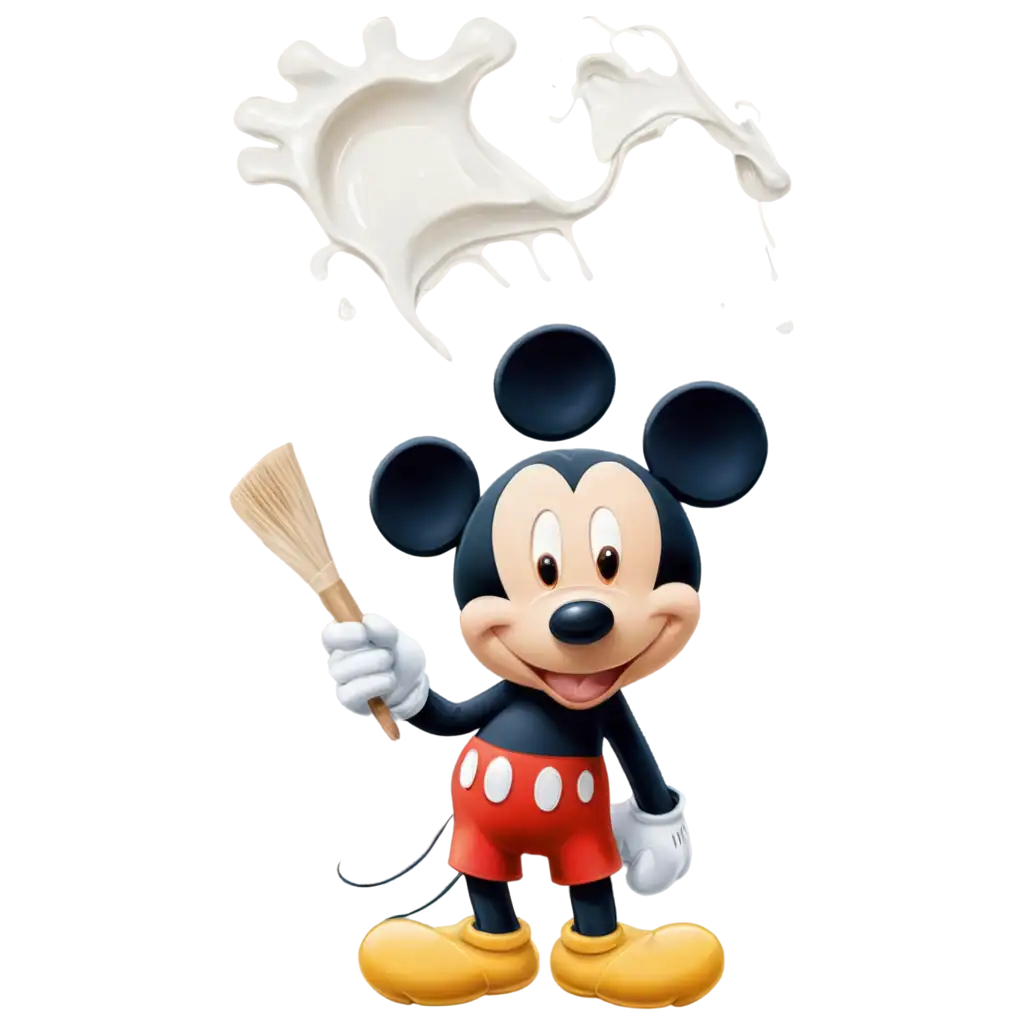 Mickey-Mouse-Painting-the-House-HighQuality-PNG-Image-for-Creative-Projects