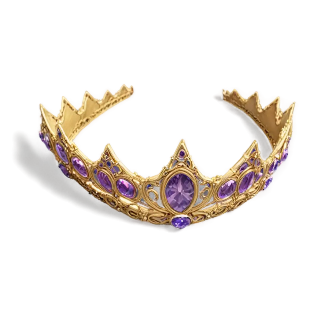 Rapunzels-Crown-PNG-Image-HighQuality-Transparent-Illustration-for-Creative-Projects