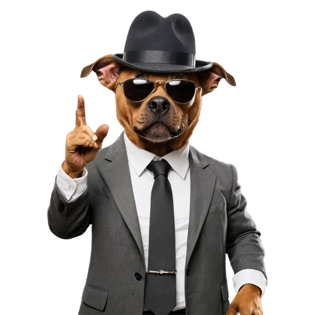 PNG-Image-Dog-Gangster-with-Sunglasses-AIGenerated-Artwork