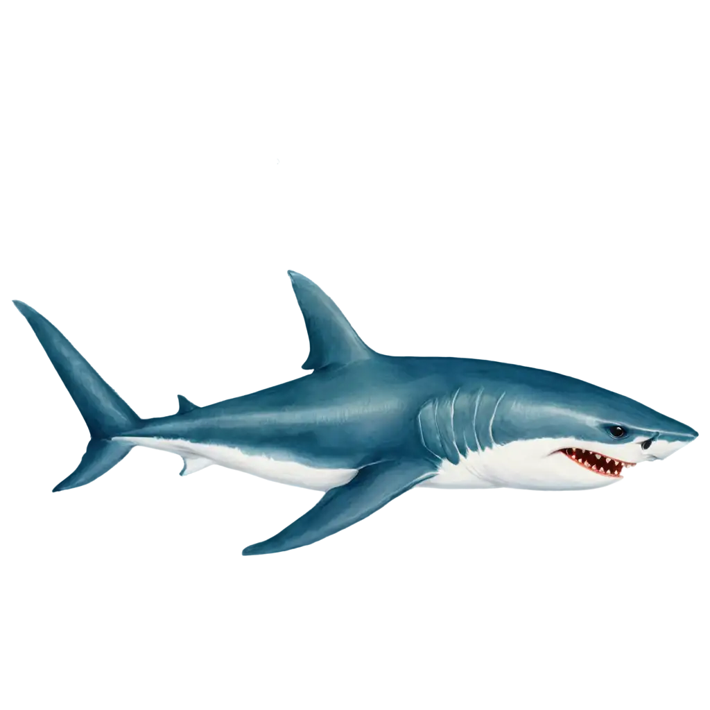 PNG-Illustration-Fierce-Great-White-Shark-in-Bioluminescent-Waters-with-JapaneseInspired-Waves