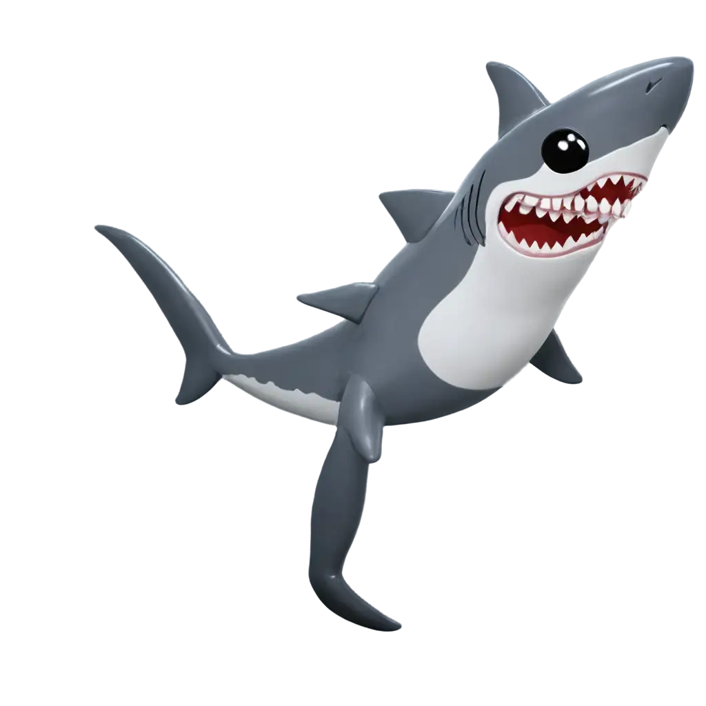 Silla-Goofy-Ass-Shark-PNG-Playful-Cartoon-Shark-Character-Design