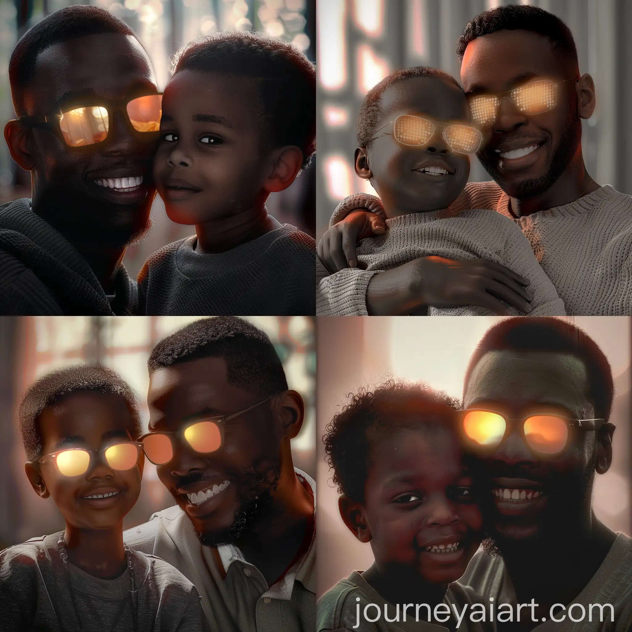 Heartfelt-Moment-Young-Black-Father-and-Child-Bonding-in-3D-Rendered-Realistic-Scene
