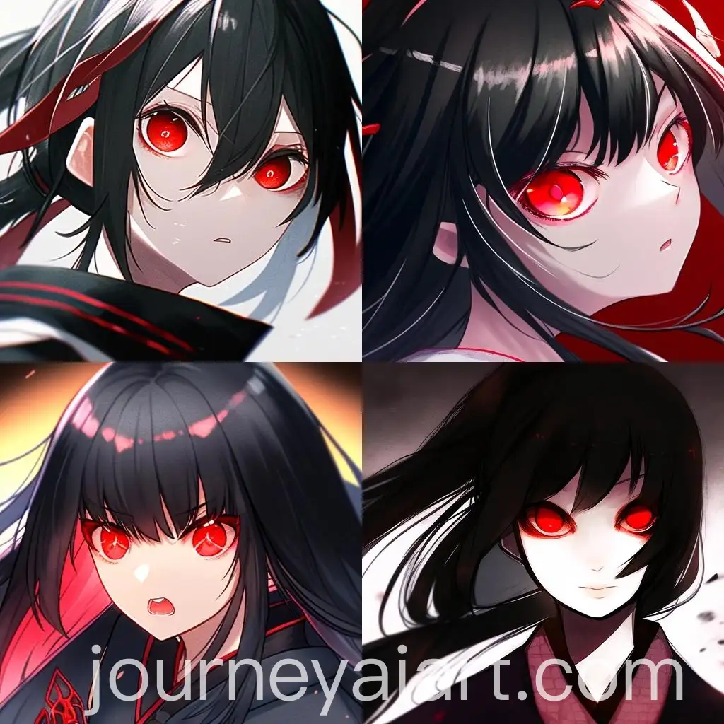 Anime-Character-with-Black-Hair-and-Red-Eyes-in-Japanese-Style
