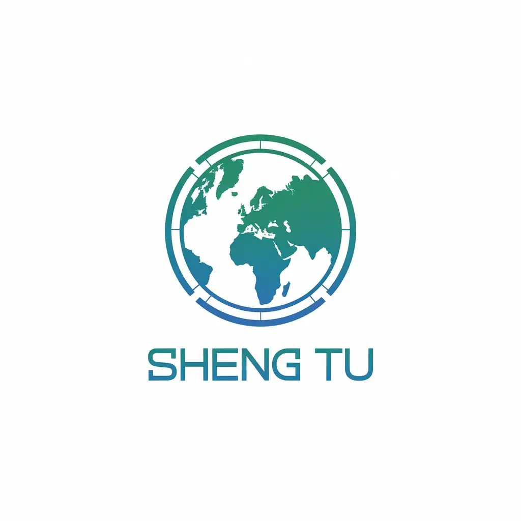 a vector logo design,with the text "sheng tu", main symbol:map,Moderate,clear background