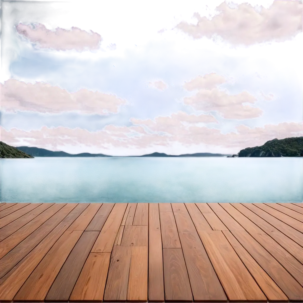 HighQuality-PNG-Image-Wooden-Floor-with-Ocean-and-Cloud-Background