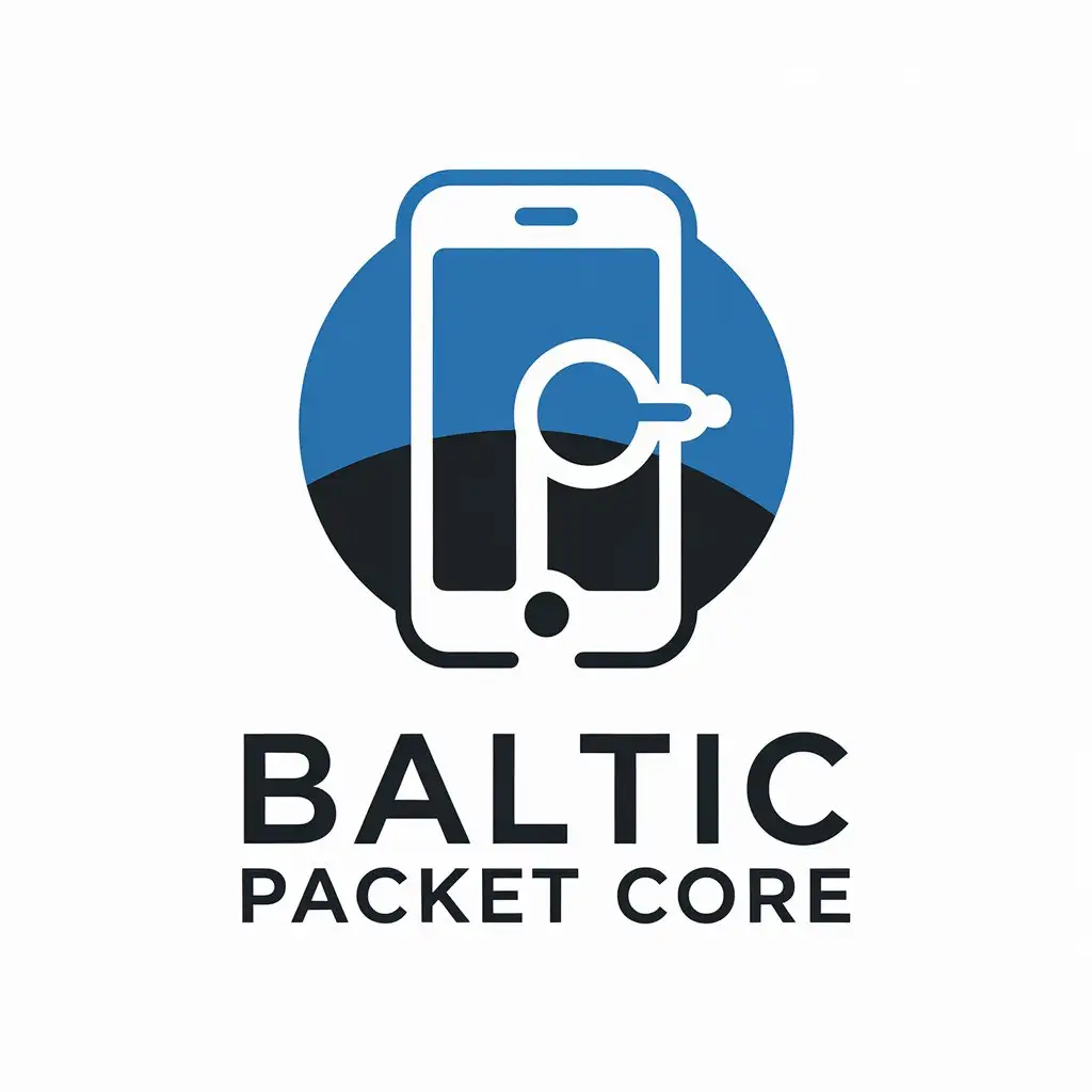 LOGO Design for Baltic Packet Core Mobile Technology Internet Industry Theme