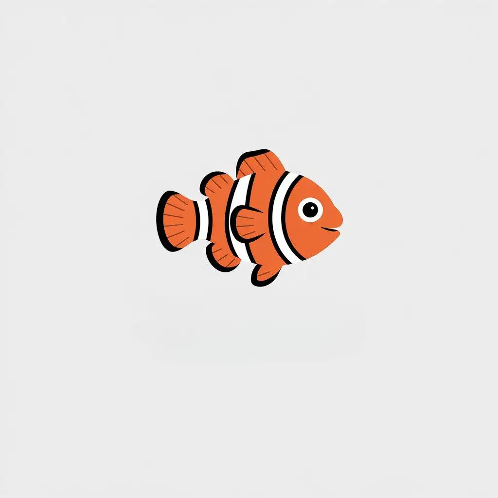 LOGO-Design-For-Nemo-Minimalistic-Clown-Fish-Vector-Logo-for-Internet-Industry