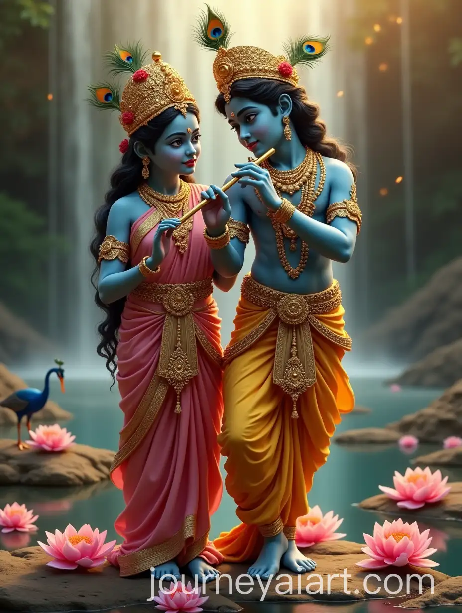 Krishna-and-Radha-in-aAI-Image-Prompt-Expansion-Divine-Melodic-Dance-by-the-Lotus-Lake