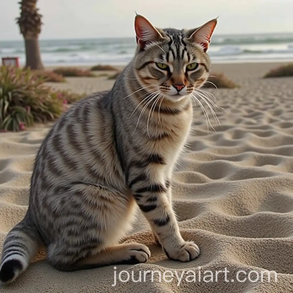 Cats-Playing-in-Sunlit-Garden