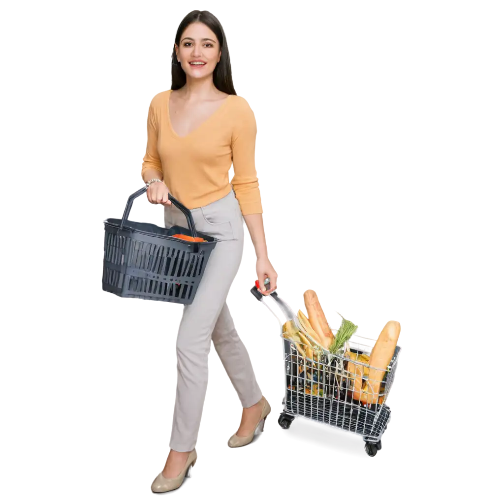 HighQuality-PNG-Image-of-a-Woman-Holding-a-Grocery-Basket-from-the-Supermarket