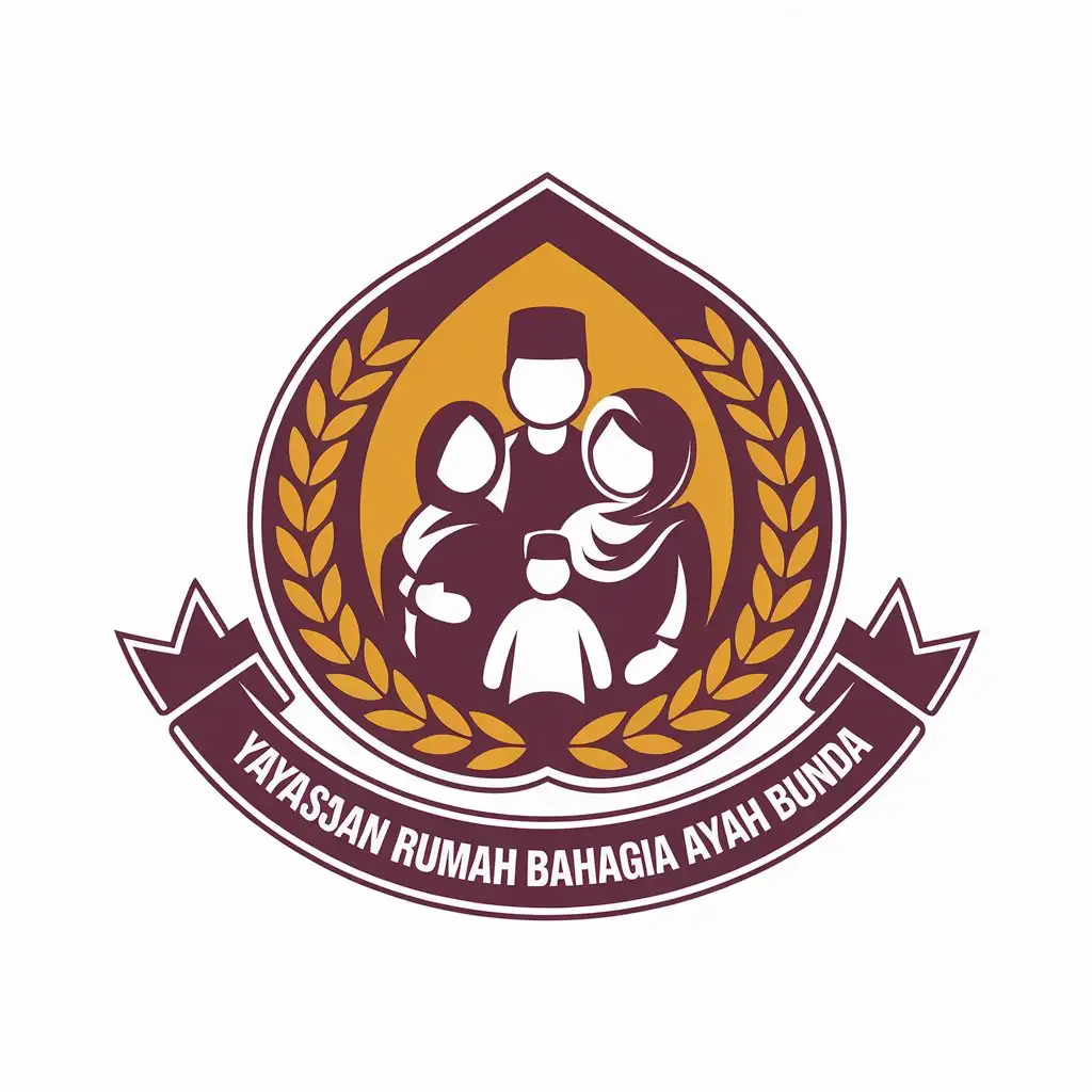 LOGO-Design-for-Yayasan-Rumah-Bahagia-Ayah-Bunda-Family-Picture-Theme-in-Moderate-Style