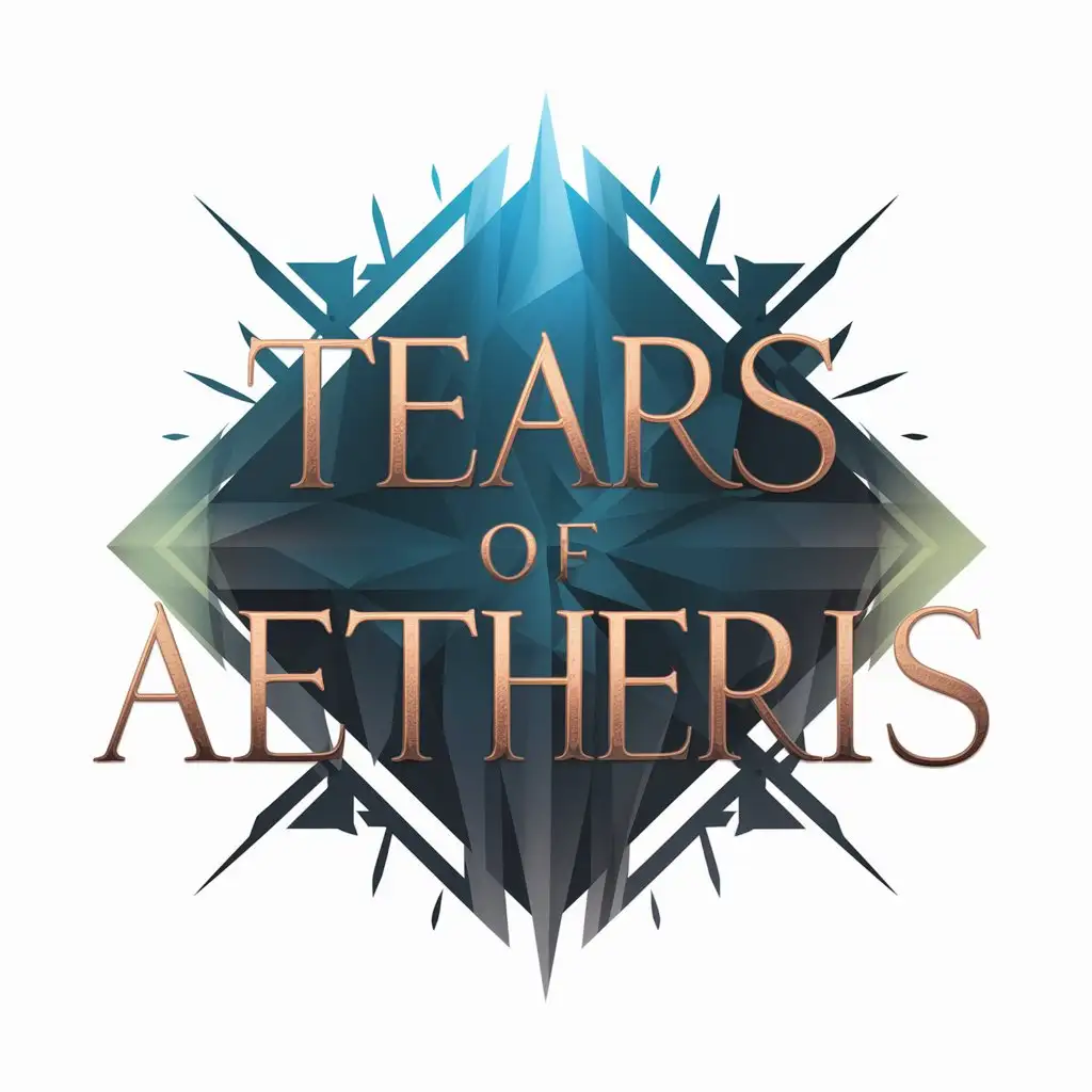 LOGO Design For Tears of Aetheris RPG Theme with Clear Background