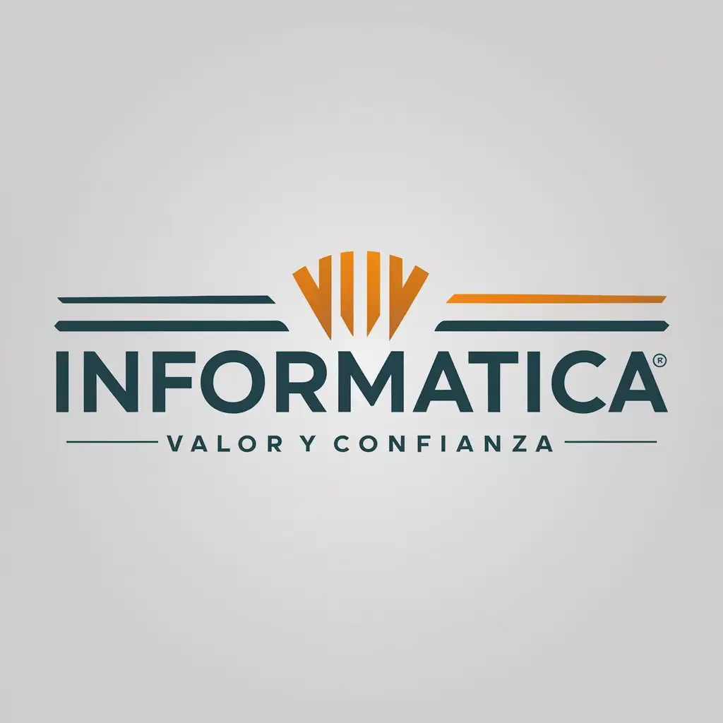 LOGO Design for Informatica Valor y Confianza Symbol with Clear Background