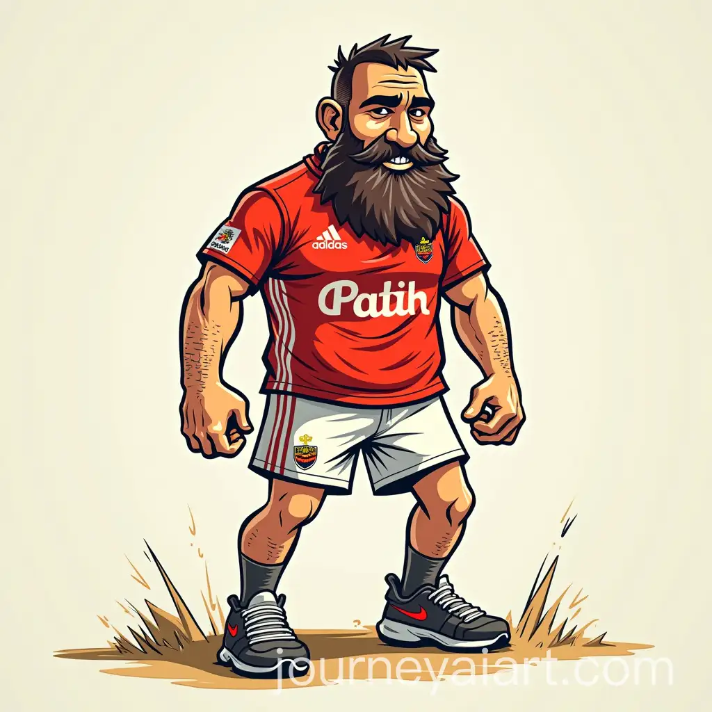 Cagliari-Footballer-Nadir-Zortea-in-Cartoon-Style-Illustration