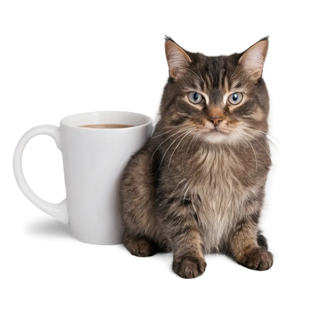 cat with mug