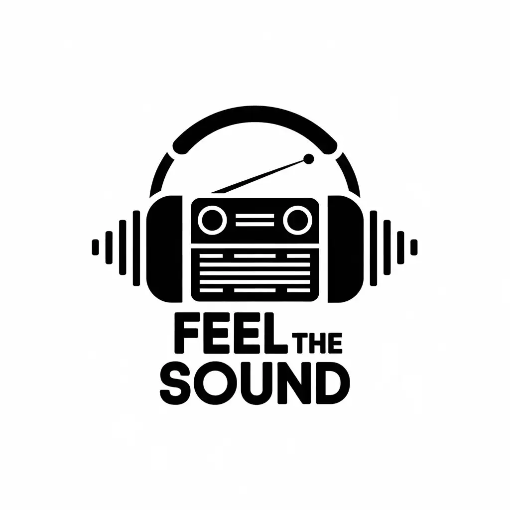 LOGO Design for Feel the Sound Headphone Radio and Audio Track Theme for Entertainment Industry