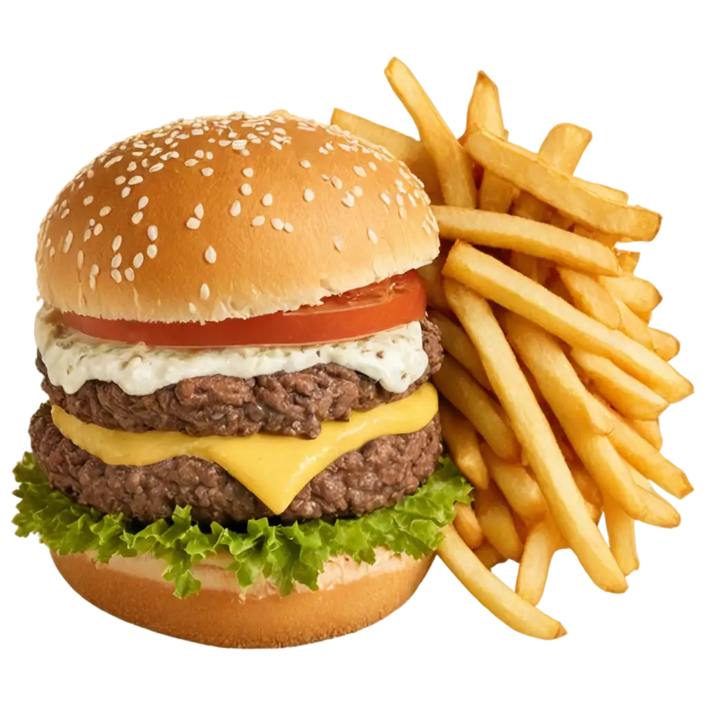 Kaiser-Burger-with-Fries-PNG-Image-Perfect-for-Culinary-Graphics-and-FoodRelated-Projects