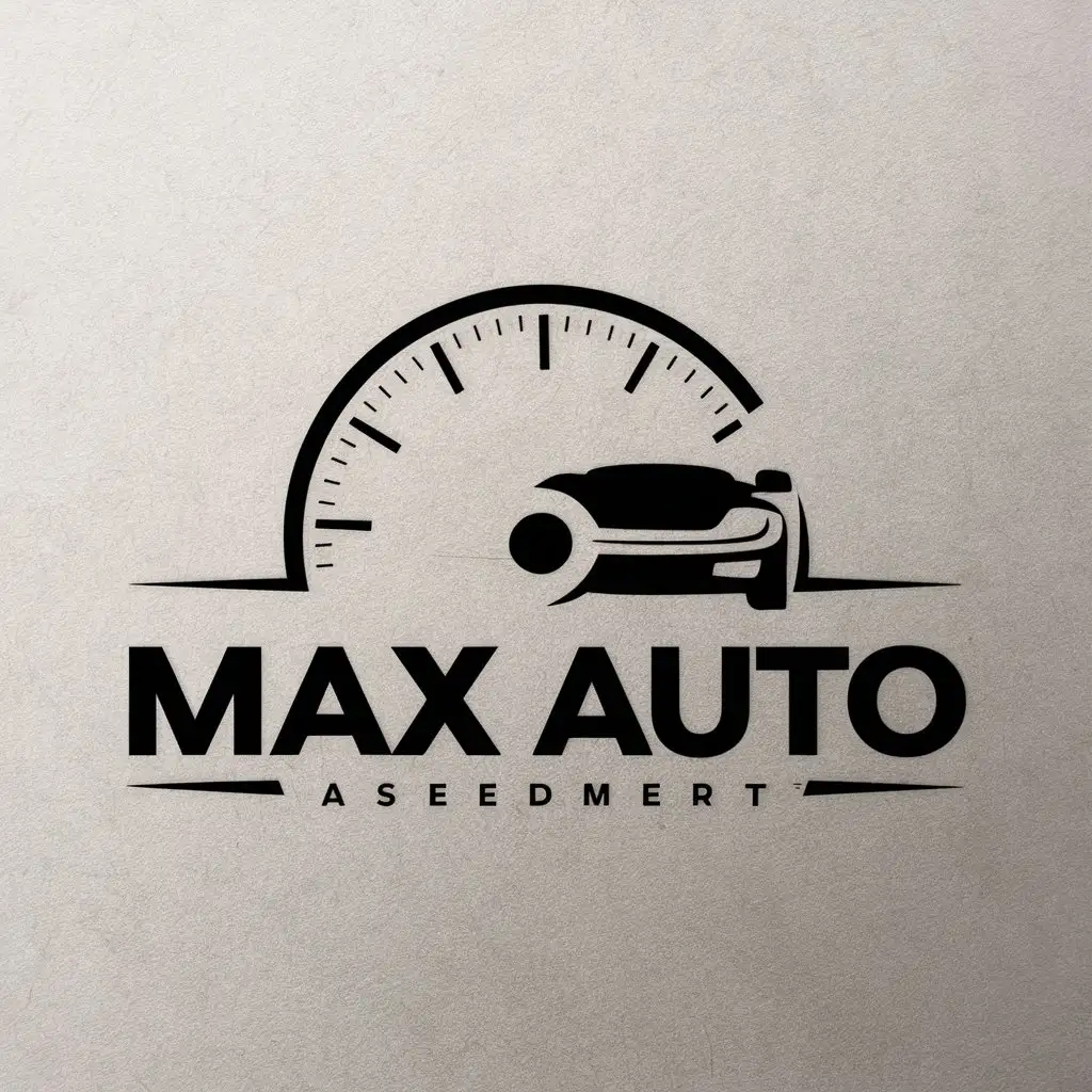 LOGO-Design-for-MAX-Auto-Speedometer-to-Car-Wheel-Transformation-in-Automotive-Industry