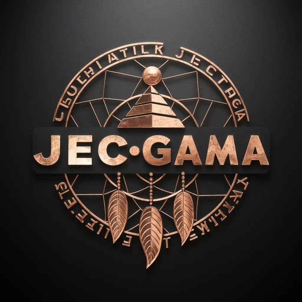 LOGO Design For JECOGAMA Elegant Copper Dream Catcher Pyramid