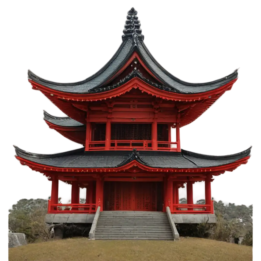 japanese red pagoda