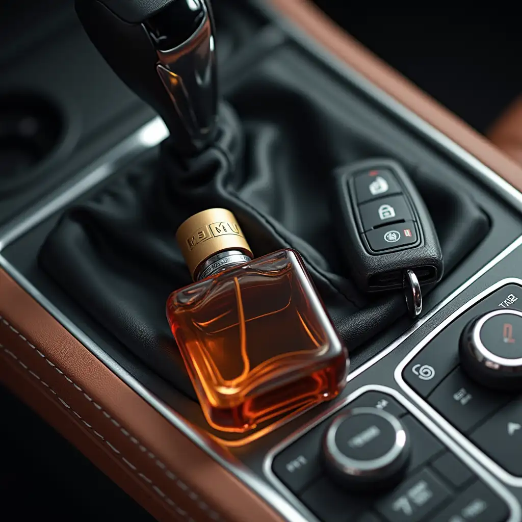 Perfume,phone, BMW keys