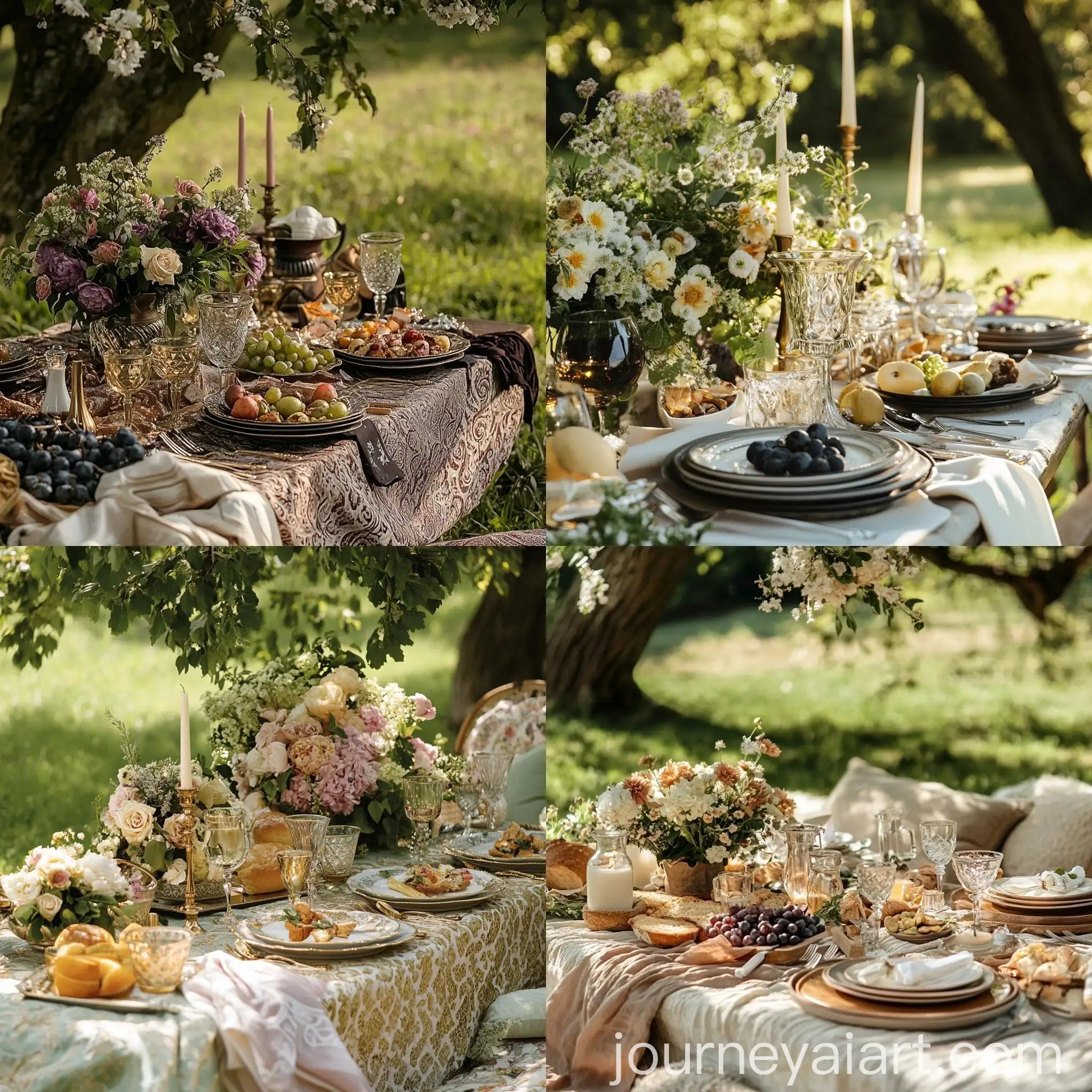 Luxurious-Outdoor-Picnic-with-Elegant-Table-Setting-and-Decor