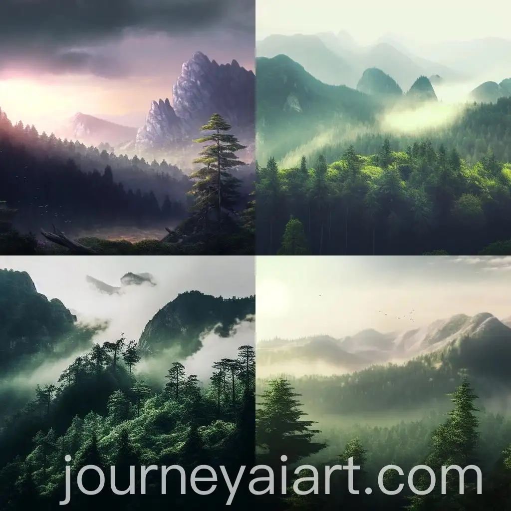 Majestic-Mountain-Landscape-in-Vibrant-Forest-Setting