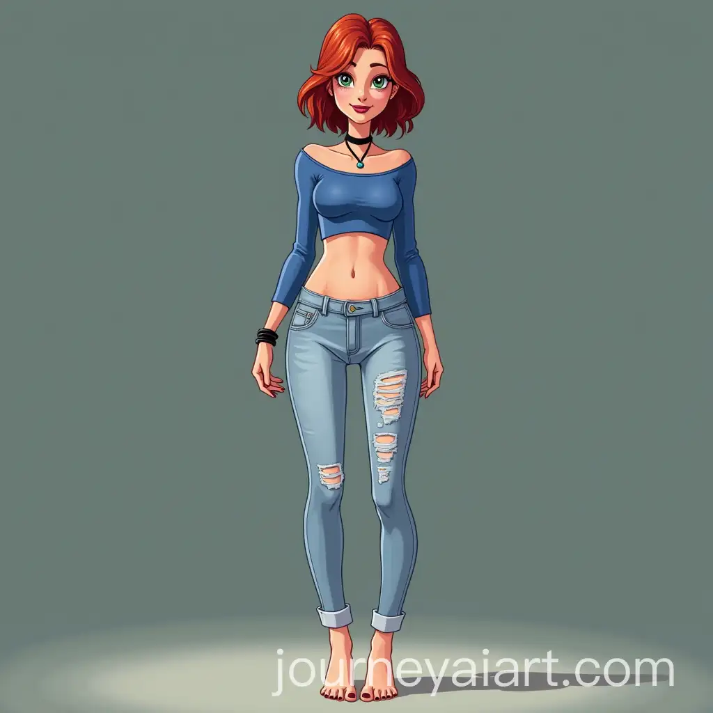 Mary-Jane-Watson-from-SpiderMan-Animated-Series-2003-in-Casual-Outfit