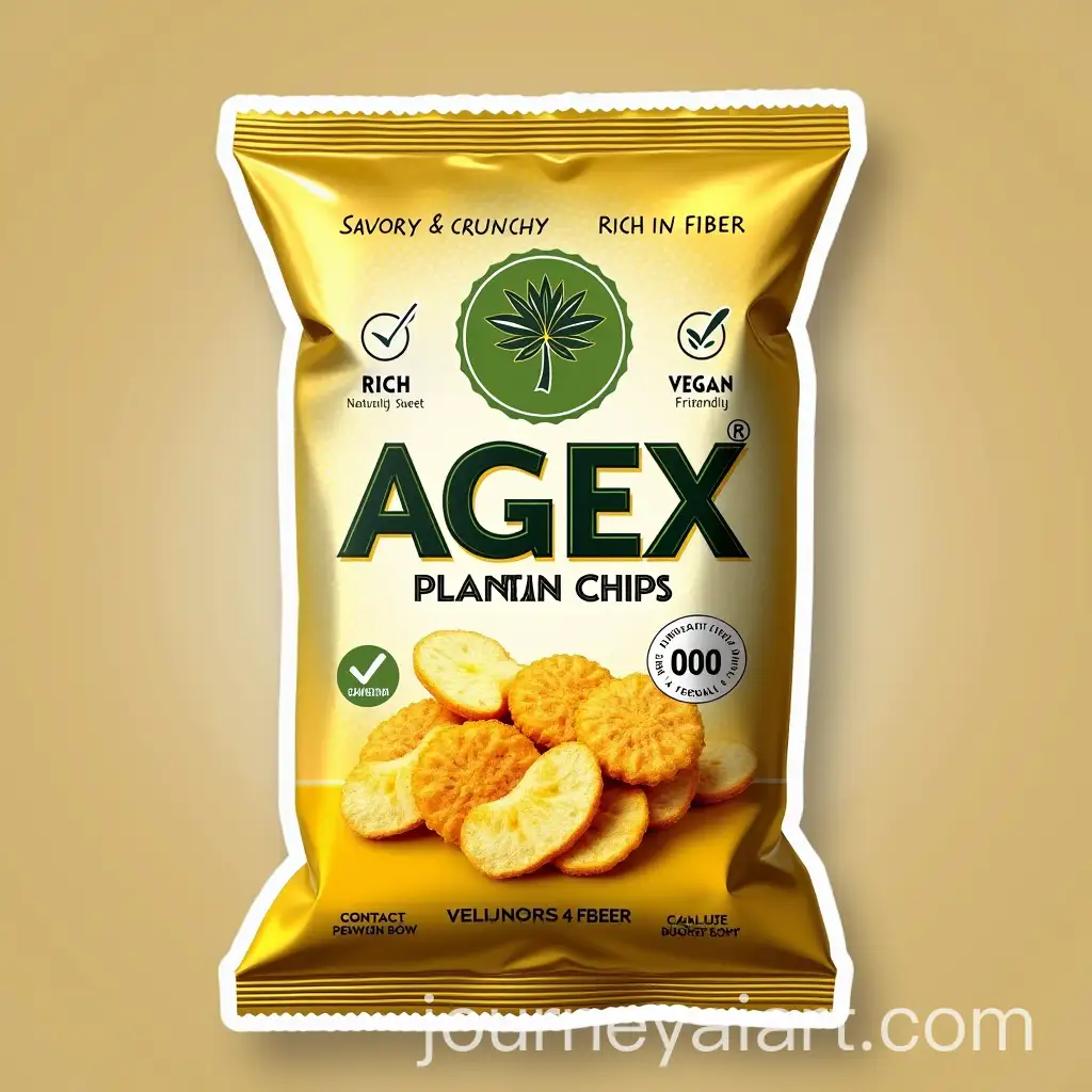 Premium-Agex-Plantain-Chips-Label-with-Earthy-Tones-and-VeganFriendly-Features