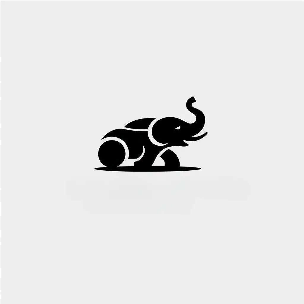 a vector logo design,with the text "summoning", main symbol:car elephant,Minimalistic,be used in Automotive industry,clear background