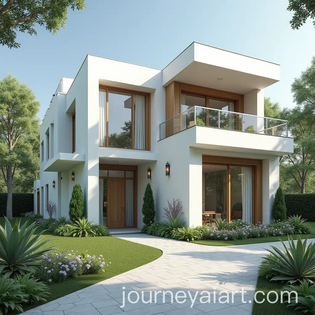 Modern-LilyInspired-Architecture-with-Greek-Column-and-Large-Windows