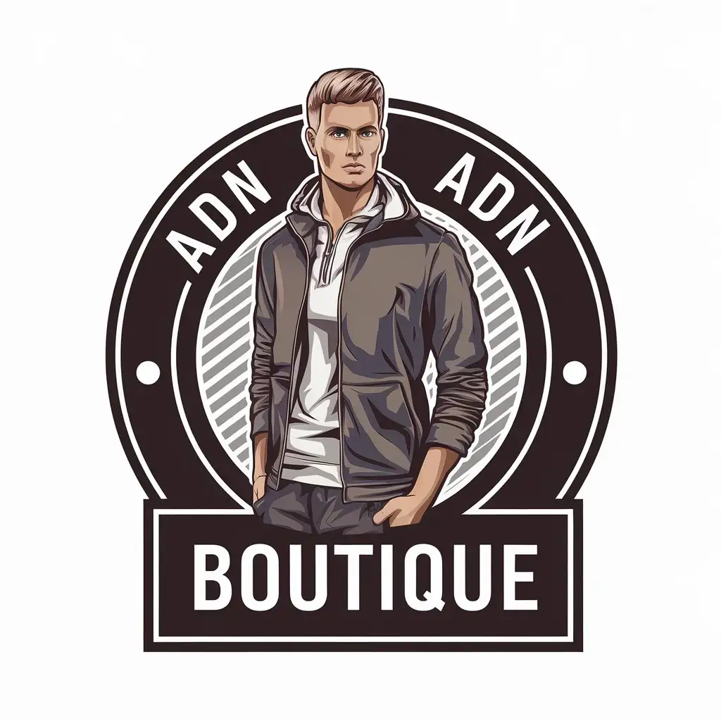 LOGO-Design-for-ADN-Boutique-Modern-Male-Fashion-with-Clear-Background