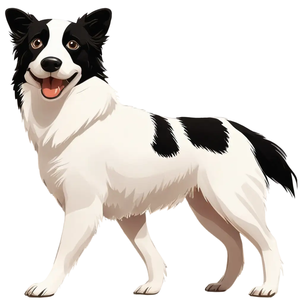 Joyful-Cartoon-Style-PNG-of-a-Happy-Border-Collie-Illustrating-Playfulness-and-Cheer