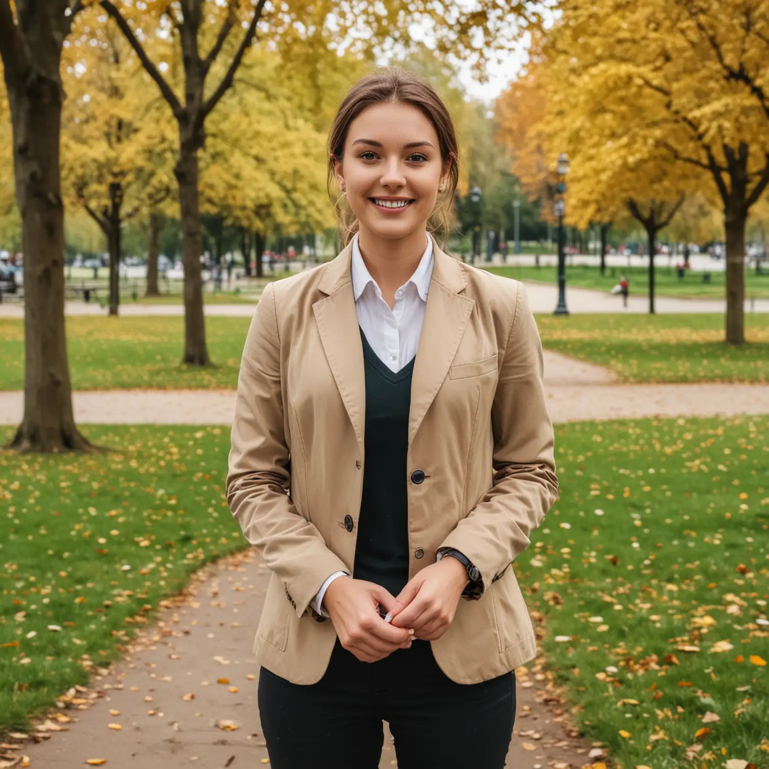 Female-Sales-Assistant-Engaging-Customers-in-a-Lively-Park-Setting